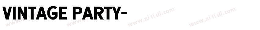 vintage party字体转换